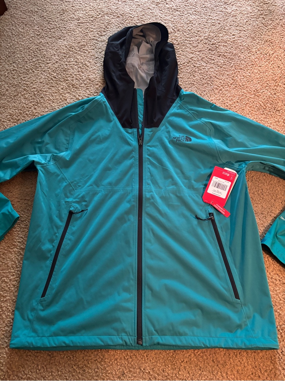 The North Face Men's XL Color block Blue DryVent Rain Jacket  *New with Tags*